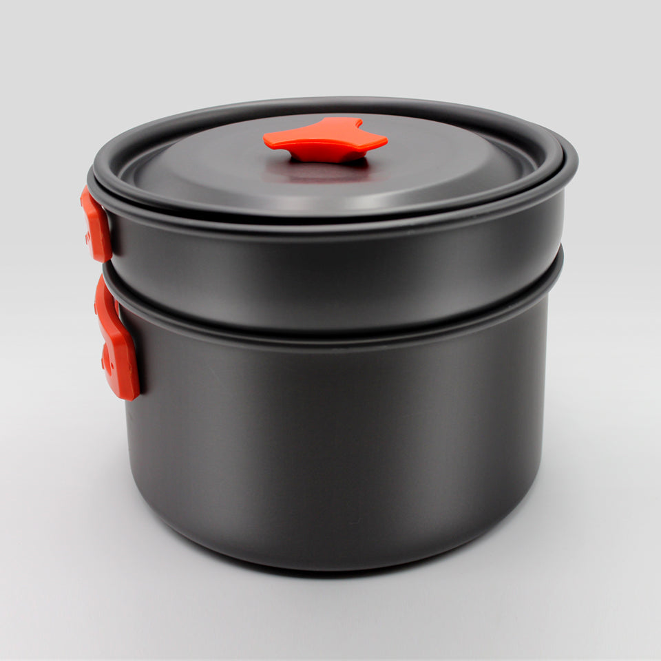 🔥 Camping Cookware Set Lightweight Non-Stick Cooking Equipment Pan Pot Kettle Bowl 10 PCS KIT