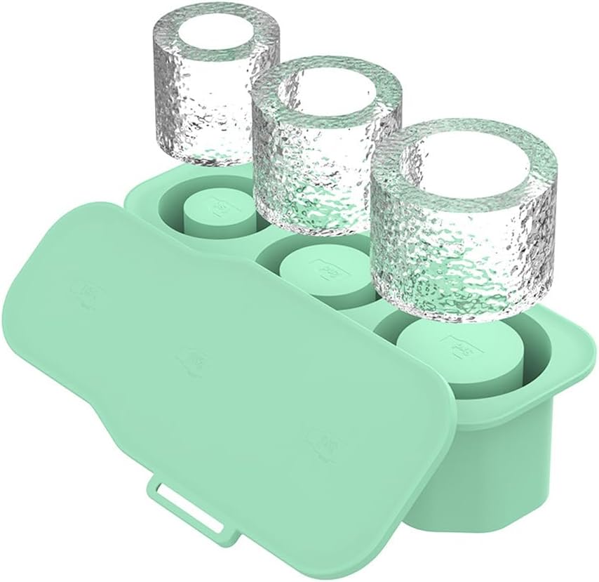 🧊 Ice Mold Set silicone Ice Tray for Tumbler Cup & Stanley Ice Mold Ice Tray For Wine Drinking (Green)