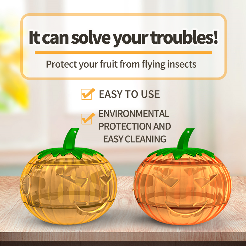 π Jack O lantern pumpkin shaped flying bug traps Safe, Easy To Use And Pollution-Free 2pcs