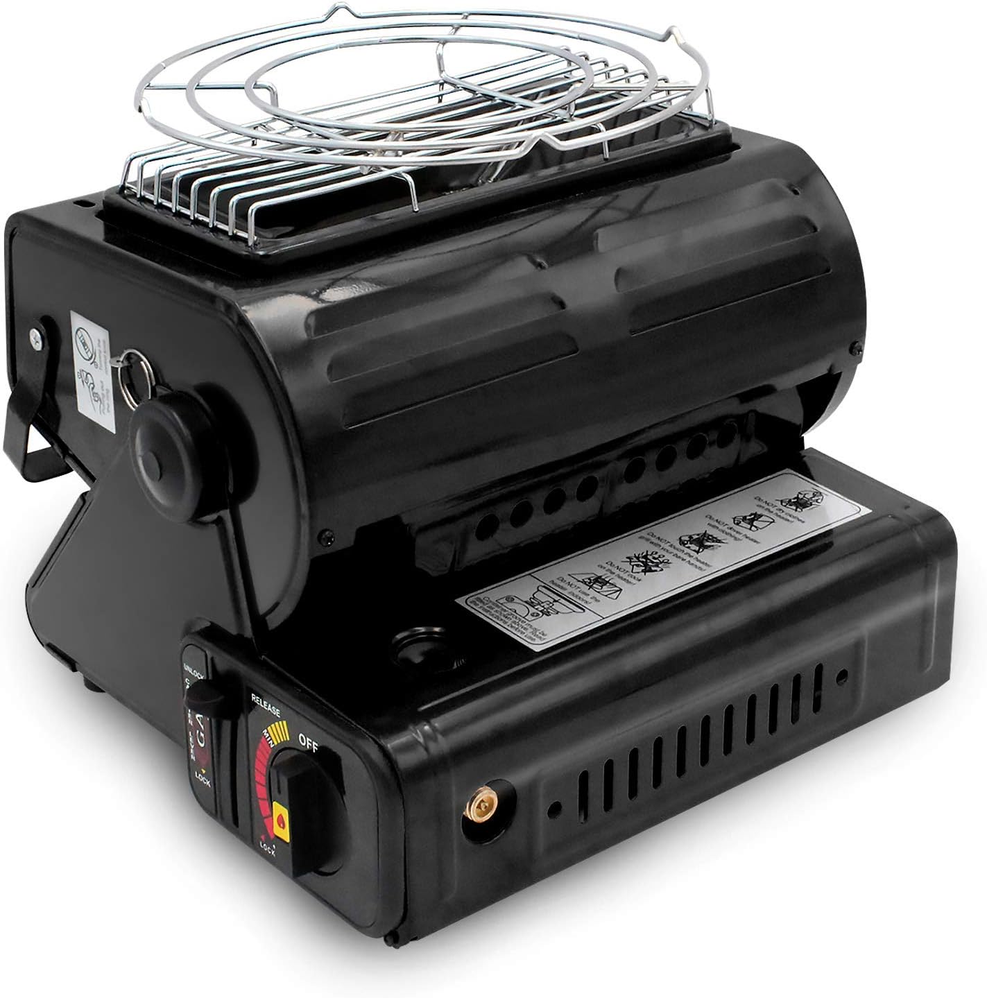 🔥 Portable Ceramic Gas Heater Outdoor Camping Fishing Ceramic Burner 1.3 kW - BLK