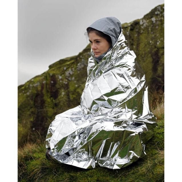 ⛺️ Thermal Emergency Blanket, Sleeping Bag Premium Survival Whistle Ultralight Cold Protection / Emergency sleeping bags - emergency foil blanket, emergency sleeping bag - 210 X 160 CM, 10 Packs