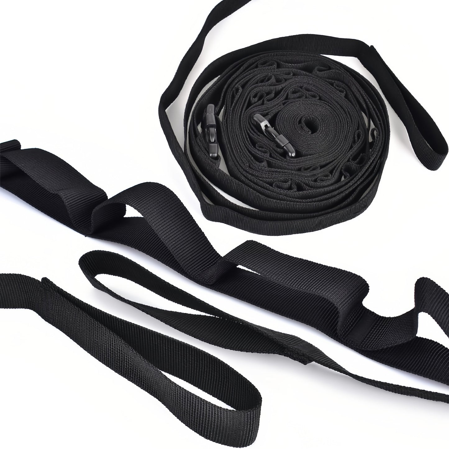 ⛺️ Camping Clothesline Lanyard High-strength Wear-resistant With Carabiner Hooks 19-Loop