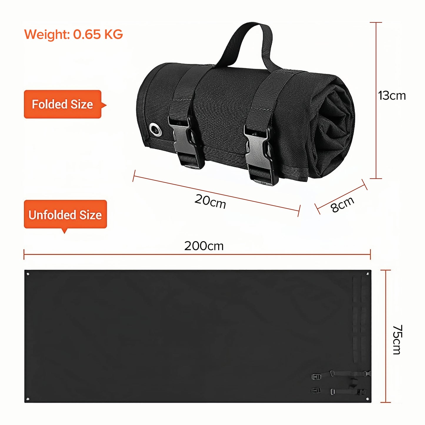 ⛺️ Tactical Shooting Mat Non-Padded Shooting Mat Waterproof Non-Slip Roll-up Shooter Range Mat