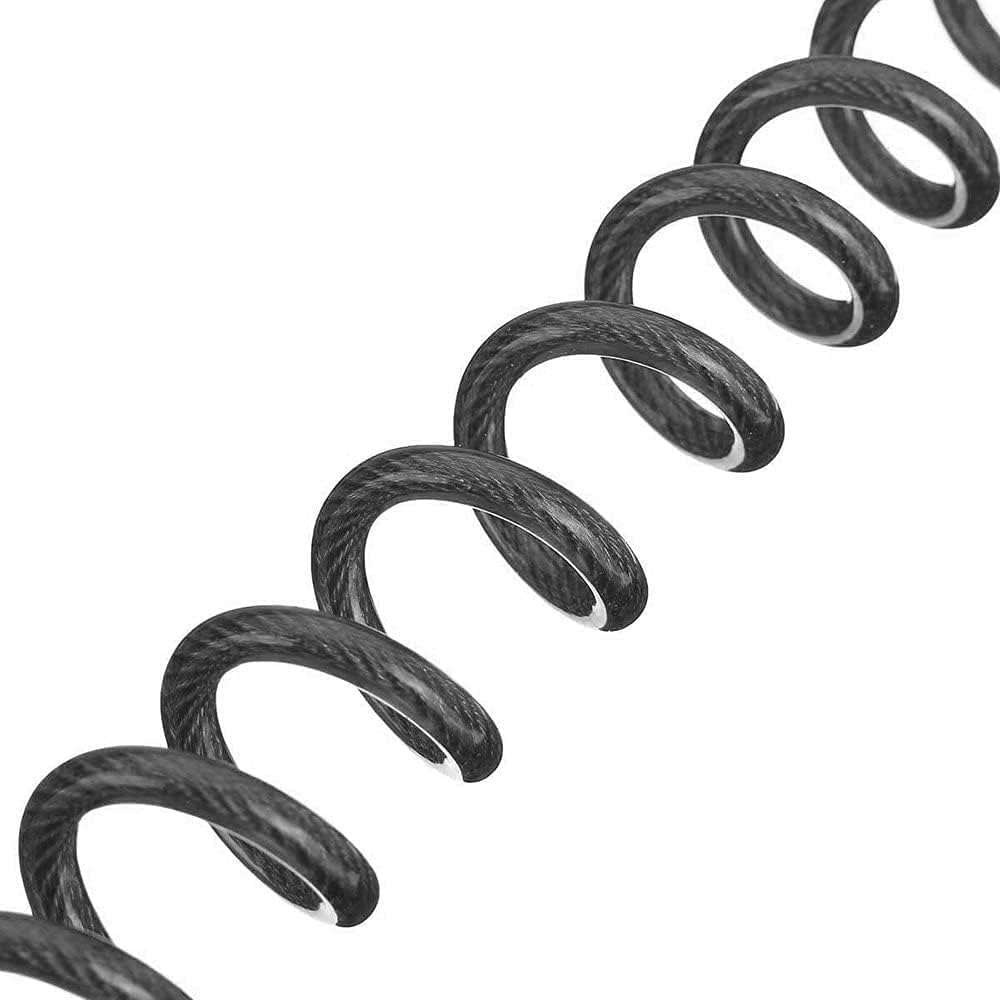 🔒 2PCS Set COZYVENT Anti-thief Luggage Lock 100 cm Extra Long Combination Lock for Bag - Wire Lock 3 mm Thick as Pram Lock, Helmet Lock, Snowboard Lock & Ski Lock - Mini Road Bike & Bicycle Lock with Combination Code