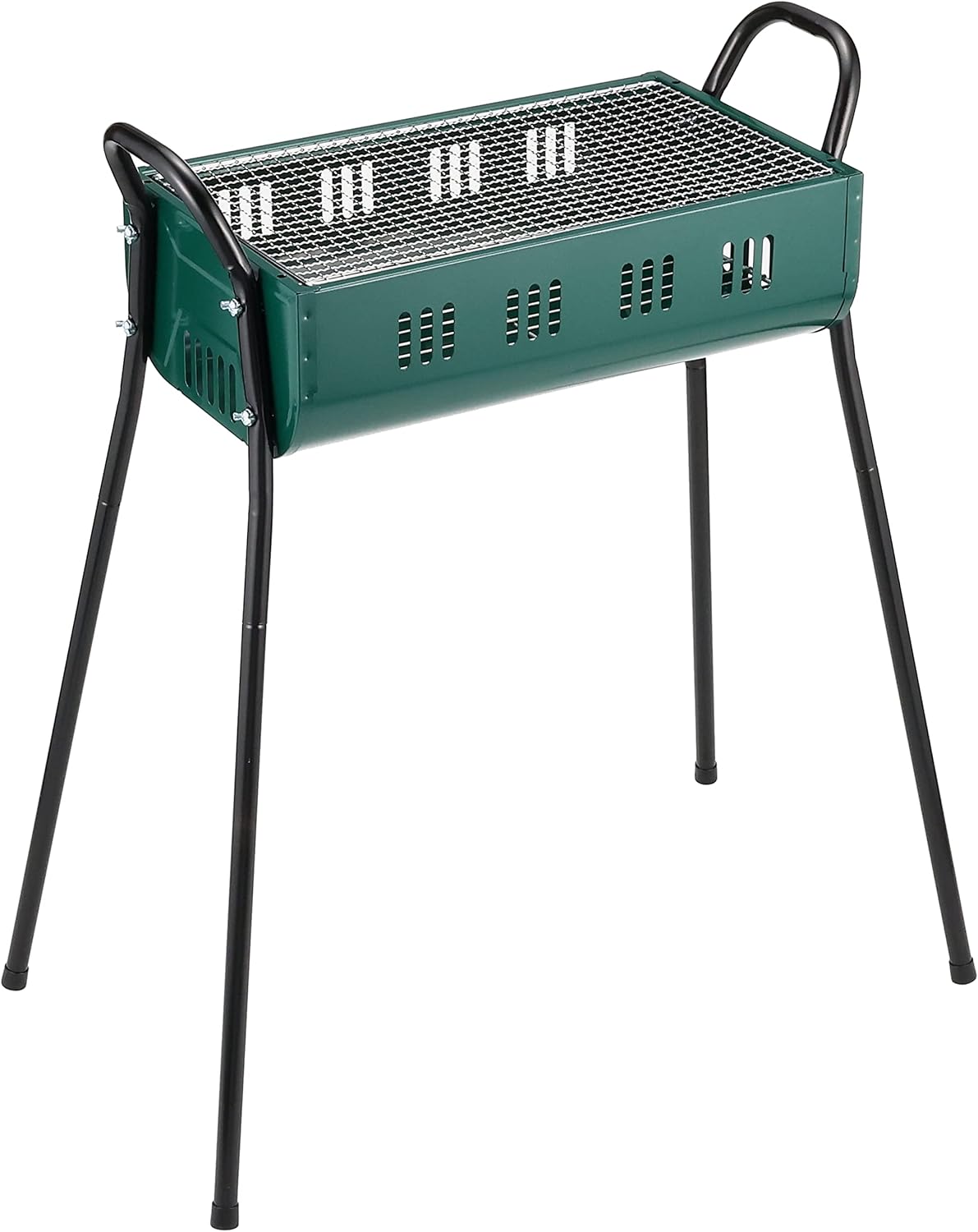 🔥 CAPTAIN STAG 420 M-6377 Draagbare, lichtgewicht en eenvoudige houtskool barbecue voor 4 personen, perfect opvouwbaar, premium barbecue voor buitenactiviteiten, kampeerders, barbecue-liefhebbers, reizen, parken, stranden, natuurgebieden, groen