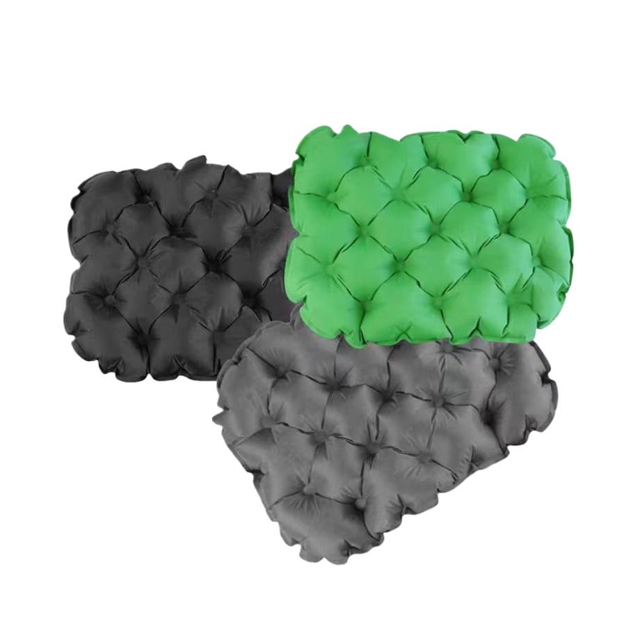 ⛺️ Set van 3 stuks Opblaasbaar zitkussen, lichtgewicht reiszitkussen, camping zitkussen, waterdicht luchtkussen voor op reis, geschikt voor klimmen, wandelen, kantoor, vliegtuig, auto, stadion stoel