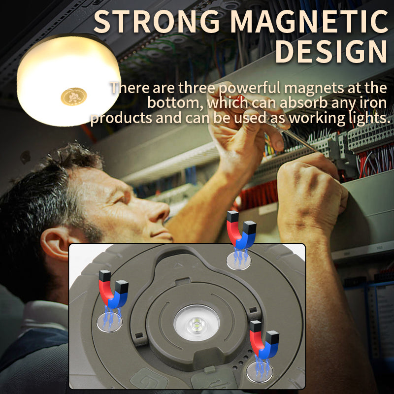 ⛺️ COZYVENT 5 Watt Hoge Helderheid Oprolbare 4-in-1 camping verlichting, draagbaar, oplaadbaar met 7 lichtstanden, waterdichte camping lamp met lange batterijduur voor kamperen, wandelen, decoratie, tuin en buiten, meerkleurig (10 m)