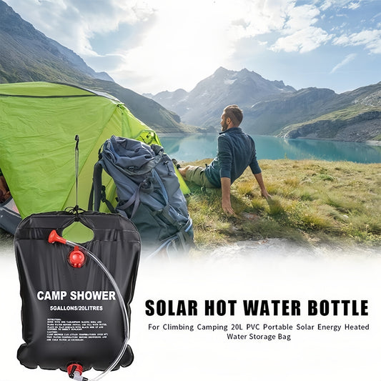🛀  20L Portable Shower Bag, PVC Specially Designed Solar Shower Bag for Sandy Beach for Camping for Outdoor Travel for Swimming