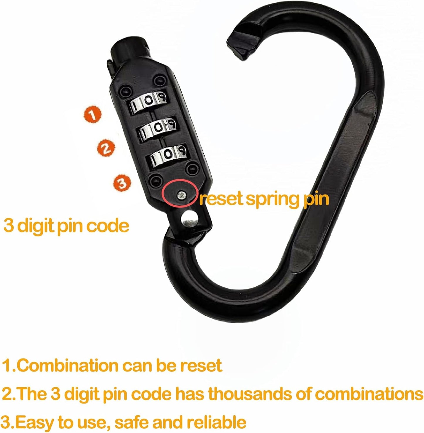 🔒 2PCS Set COZYVENT Anti-thief Luggage Lock 100 cm Extra Long Combination Lock for Bag - Wire Lock 3 mm Thick as Pram Lock, Helmet Lock, Snowboard Lock & Ski Lock - Mini Road Bike & Bicycle Lock with Combination Code