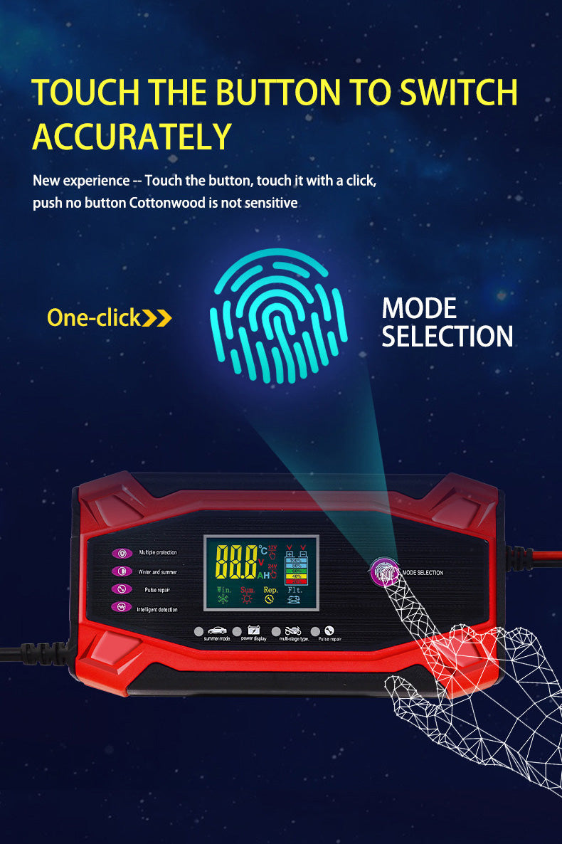 🔋 COZYVENT 10A autolader voor 12V/24V accu's, intelligente druppellader met temperatuurcompensatie, volledig automatische acculader voor auto's, vrachtwagens, grasmaaiers of boten geschikt voor gewone en start-stop-accu's.
