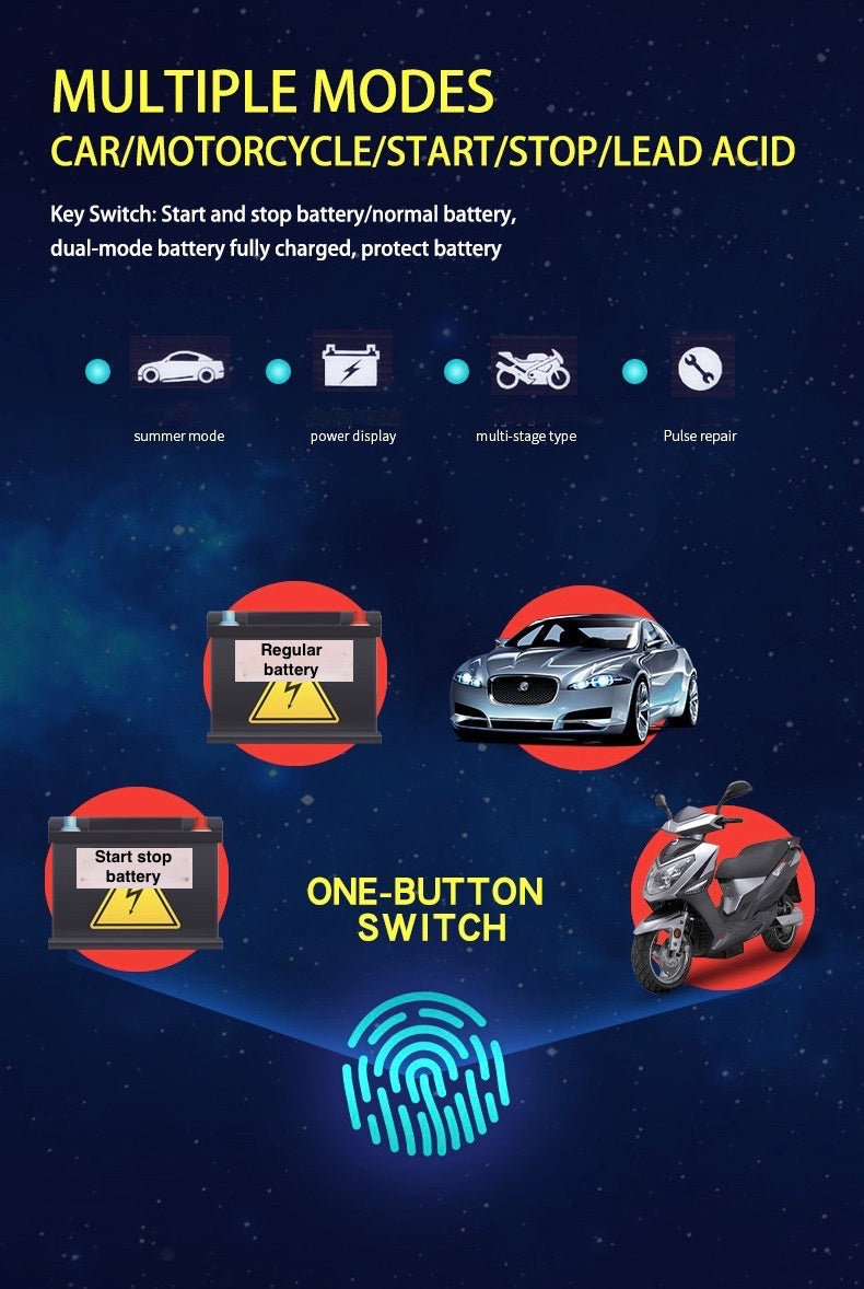 🔋 COZYVENT 10A autolader voor 12V/24V accu's, intelligente druppellader met temperatuurcompensatie, volledig automatische acculader voor auto's, vrachtwagens, grasmaaiers of boten geschikt voor gewone en start-stop-accu's.