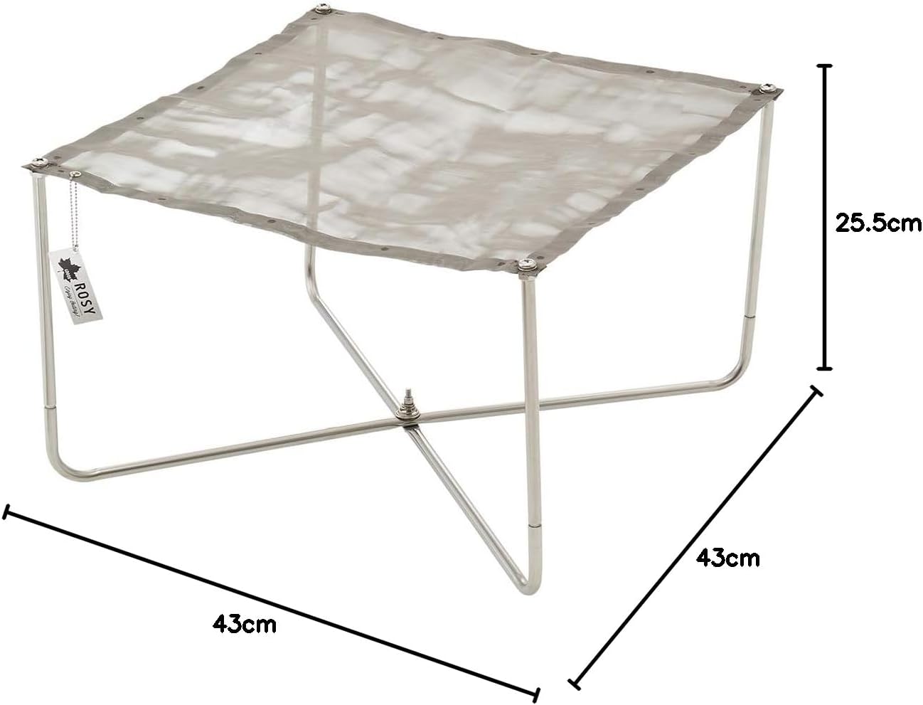 🔥 Logos (LOGOS) ROSY mesh fire pit foldable lightweight  aluminium and stainless steel 43* 43CM