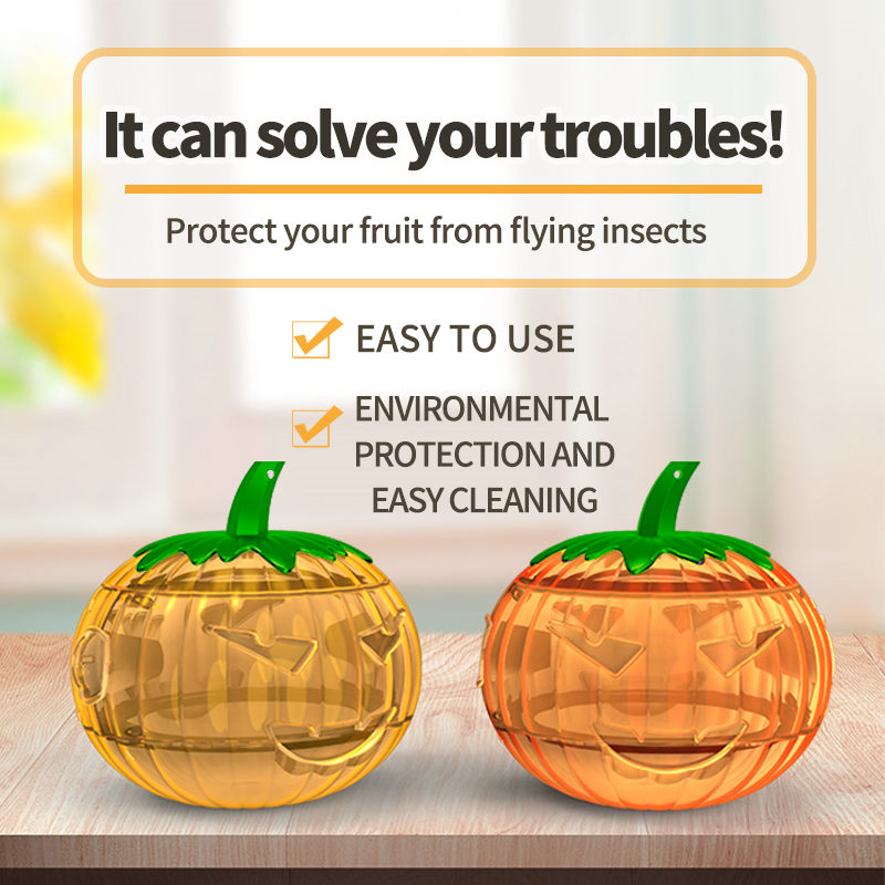 🎃 Jack O lantern pumpkin shaped flying bug traps Safe, Easy To Use And Pollution-Free 2pcs