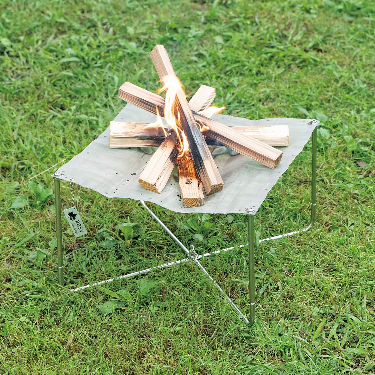 🔥 Logos (LOGOS) ROSY mesh fire pit foldable lightweight  aluminium and stainless steel 43* 43CM