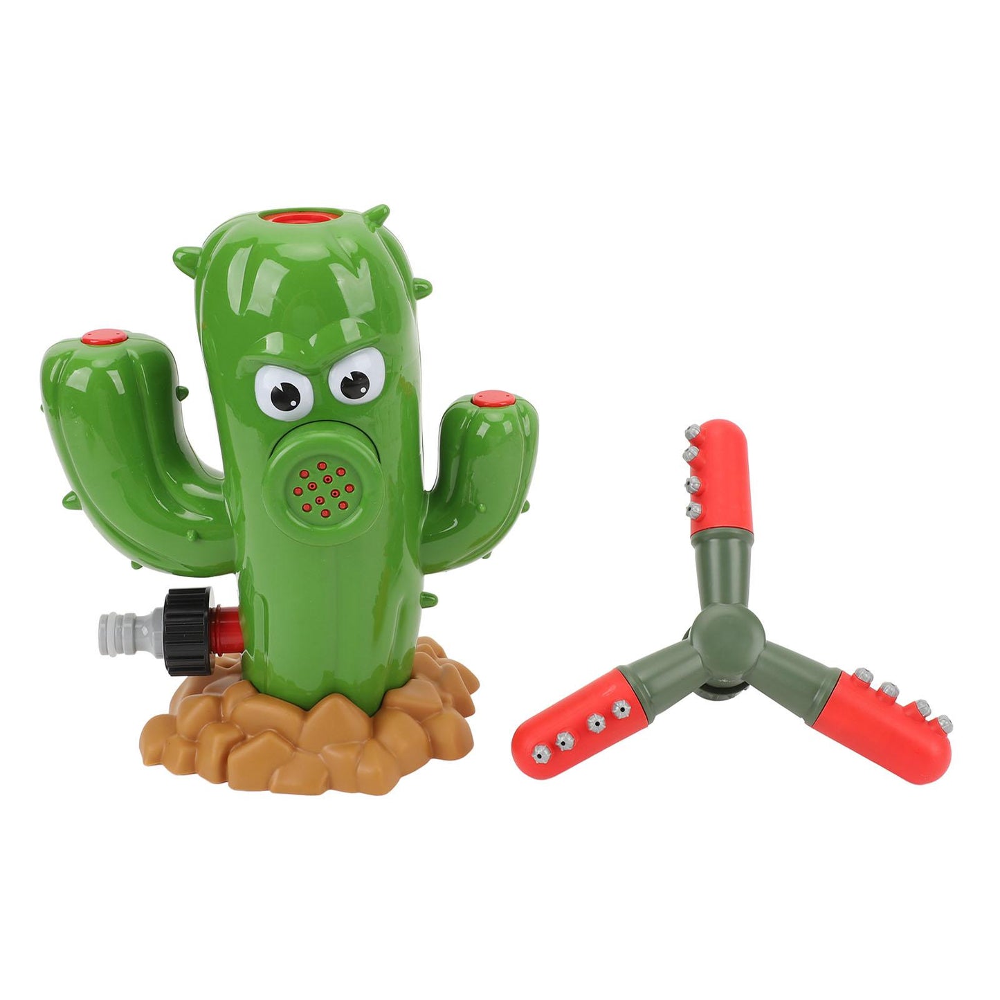 🌵COZYVENT Cactus Water Spray Sprinkler for Kids, 360 Degree Backyard Rotation Cactus Kids Sprinkler Outdoor Splashing Fun Activity for Summer Easy to use Attaches to Garden Hose