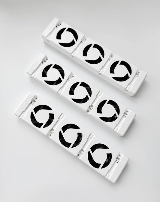 🔥 Radiator ventilator Triple Set - Digitaal display - Instelbare temperatuurinstelling - Energiezuinig - Geschikt voor bijna alle typen radiatoren - Verwarming ventilatie