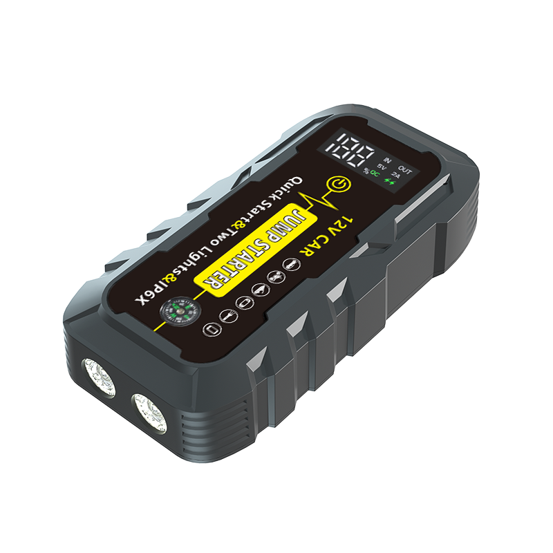 ⚡️  COZYVENT Noodaccu starter Accubooster Set 1500 Ampère 12 Volt UltraSafe Draagbare Lithium Autoaccu Startpakket, Jump Starter met dubbele led-zaklamp Powerbank en Boosterkabels voor benzinemotoren tot 6 liter en dieselmotoren tot 4 liter.