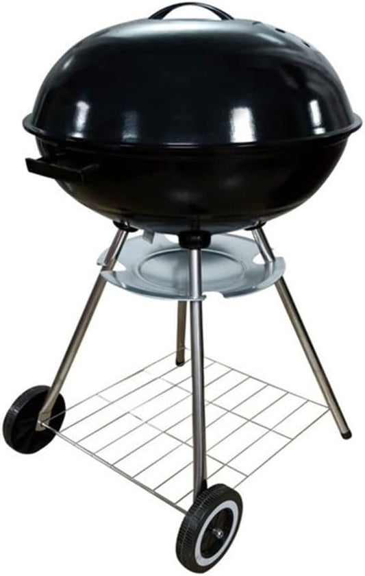 🔥 Portable Charcoal Grill Barbecue Grill Smoker Heat Stove Round BBQ Kettle with wheels 18-inch